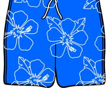 hawaiian swim trunks
