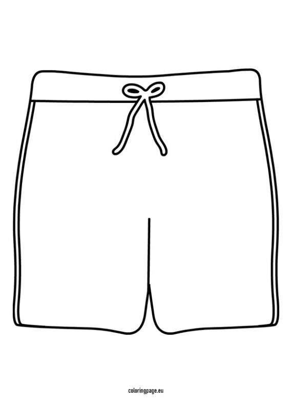 Swimming trunks | Coloring Page