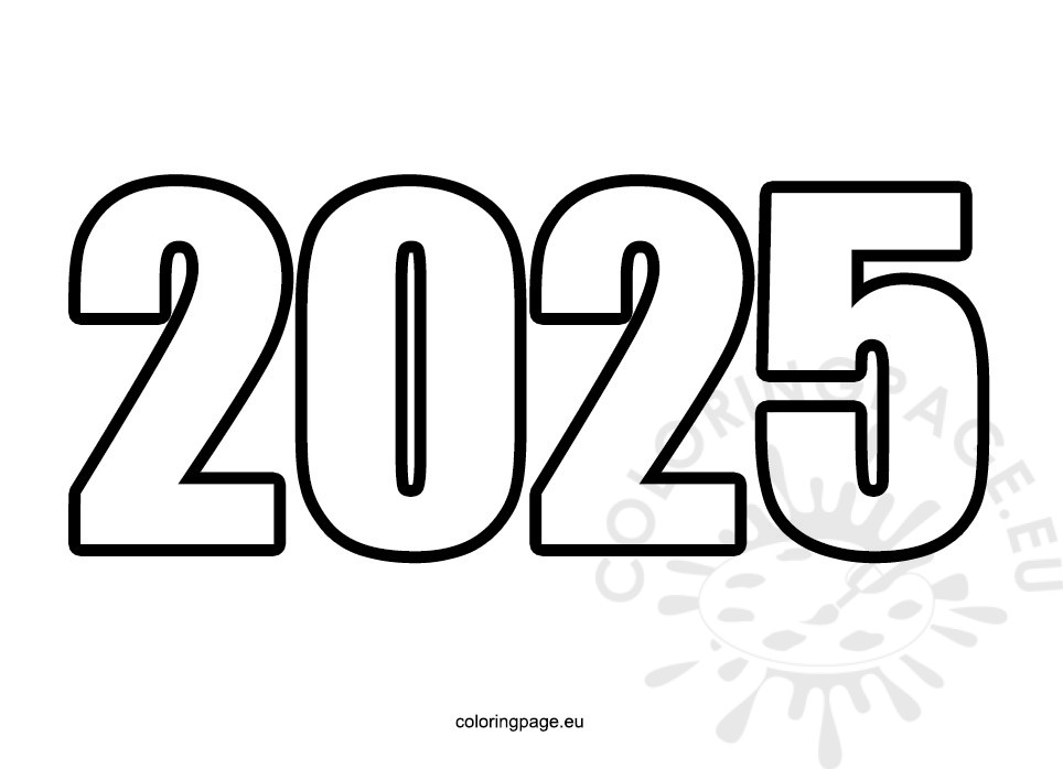 Free printable 2025 | Coloring Page