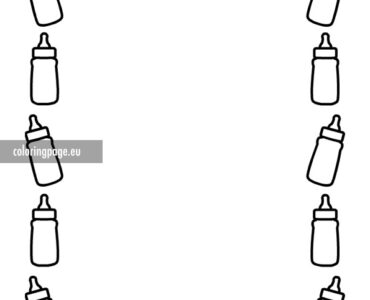 baby bottle border