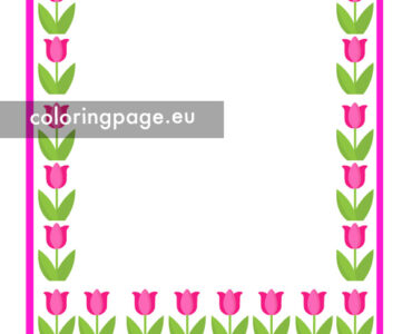 border mothers day template