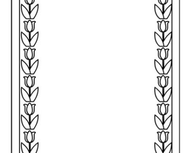 border tulip template
