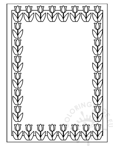 border tulip template