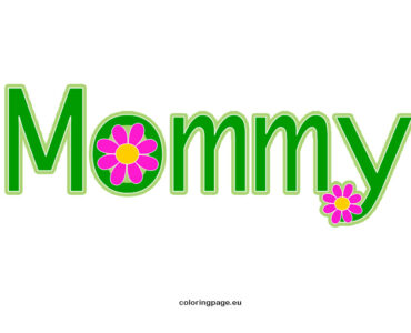 green mommy lettering