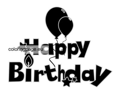 happy birthday silhouette