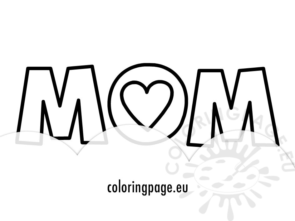 Cartoon Mom | Coloring Page