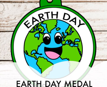 paper earth day medal
