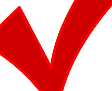 red check mark