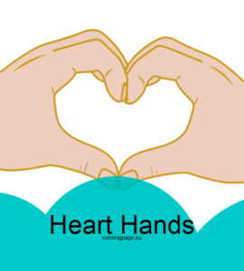 two hands heart