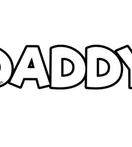 daddy lettering
