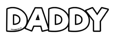 daddy lettering