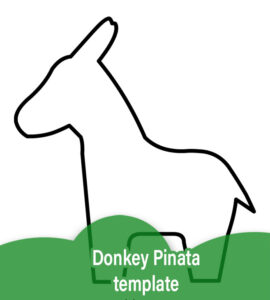 donkey pinata template