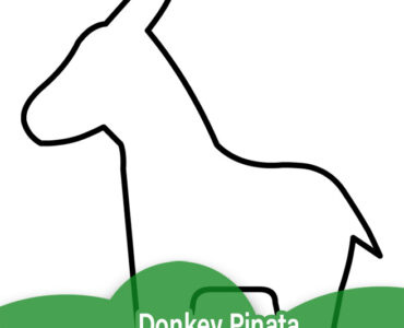 donkey pinata template