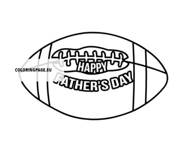 football fathers day card