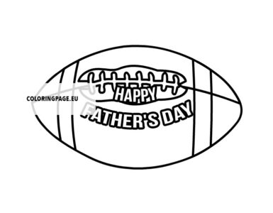 football fathers day card
