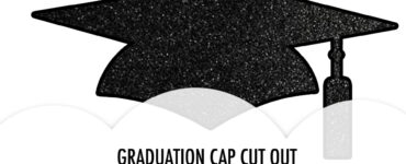 graduation cap cut out