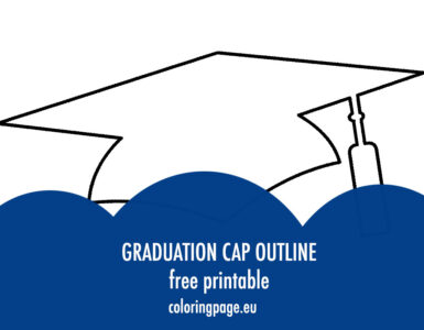 graduation cap outline