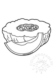 Muskmelon | Coloring Page
