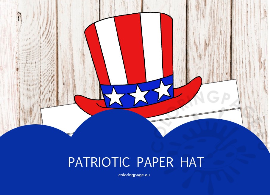 patriotic paper hat