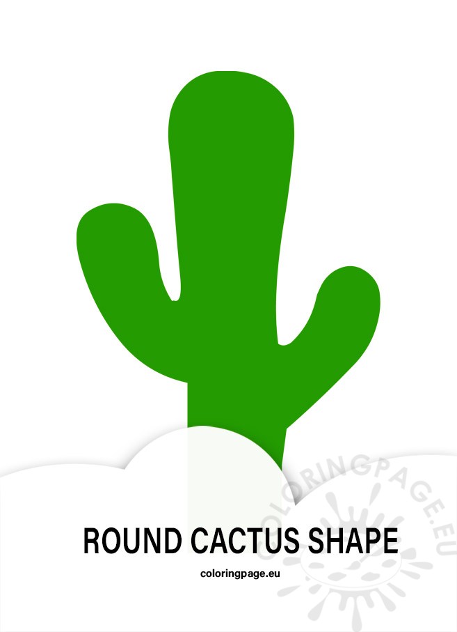 Round Cactus | Coloring Page