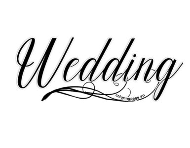 wedding lettering