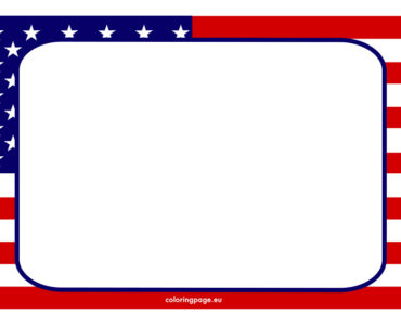 american flag border