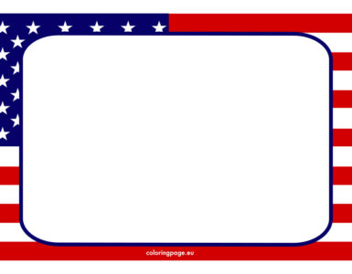 american flag border