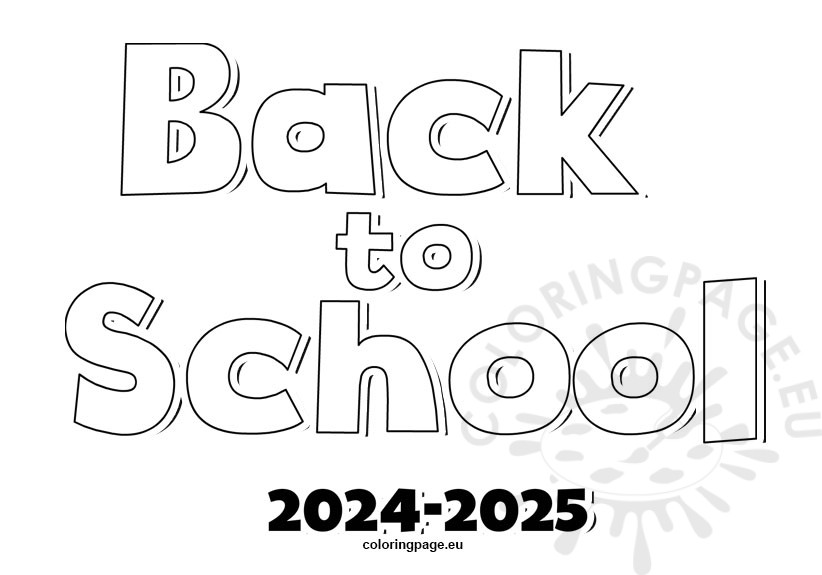 back to school 2024