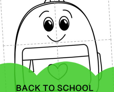 back to school puzzle template