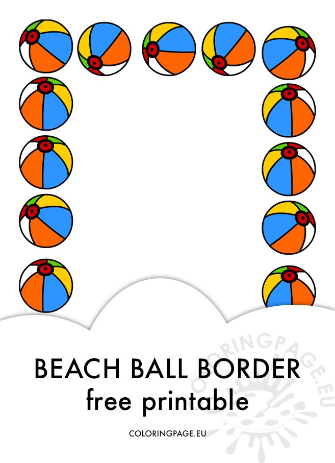 beach ball border