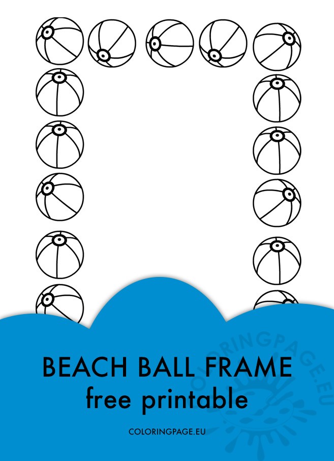 beach ball frame