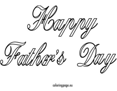 happ fathers day calligraphy