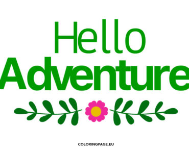 hello adventure vector