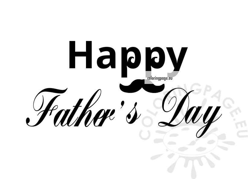 lettering happy fathers day