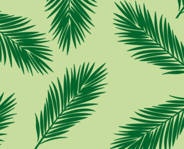 pattern palm leaves