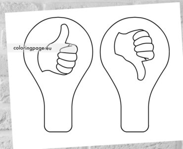 thumb up down paddles