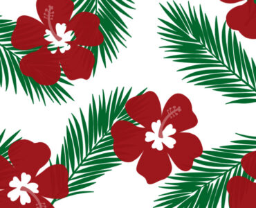 tropical floral pattern