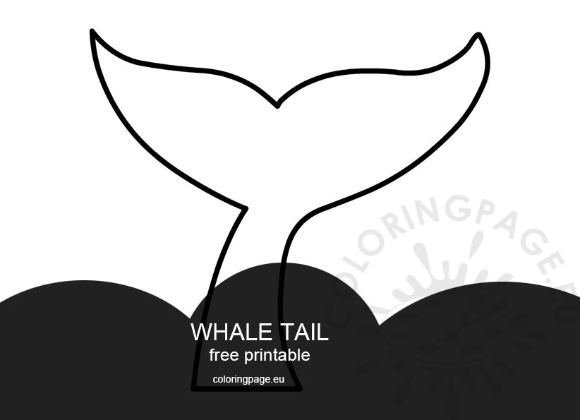 whale tail outline