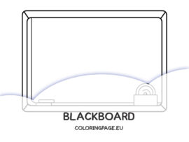 Printable Blackboard | Coloring Page