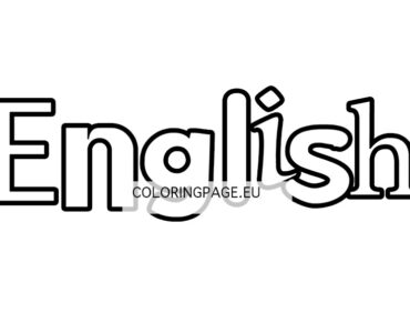 english word coloring