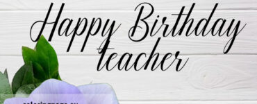 happy birthday teacher