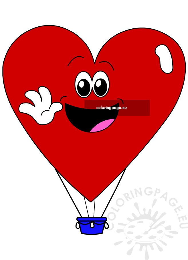 heart hot air balloon