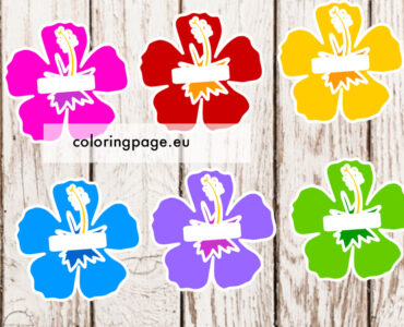 hibiscus name tag