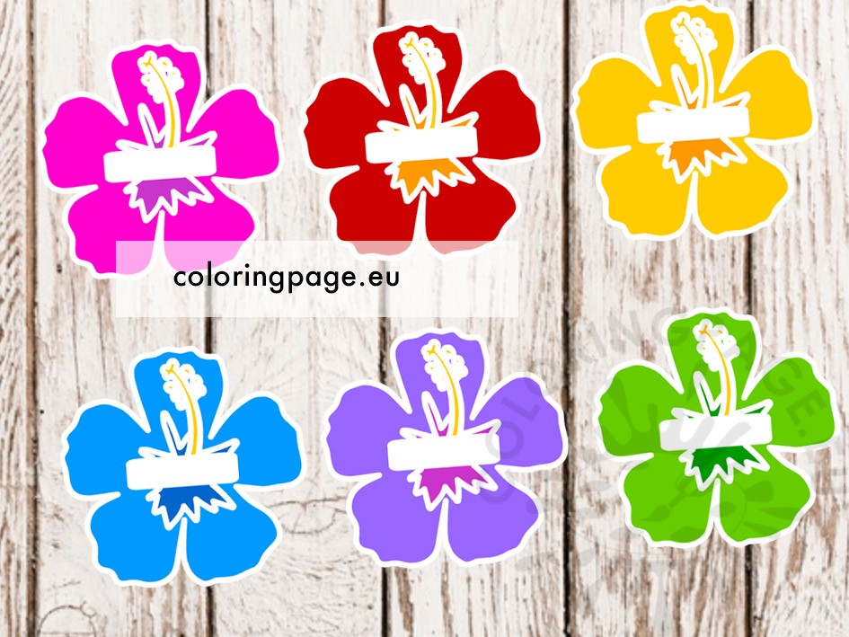 hibiscus name tag