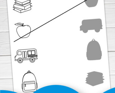 school shadow matching activity