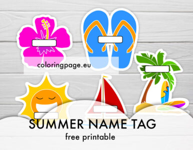 summer name tag