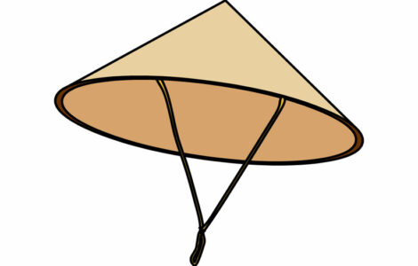 asian conical hat