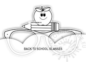 Paper glasses first day of school