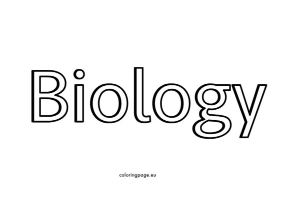 Biology Coloring Page - Biology 570x413 