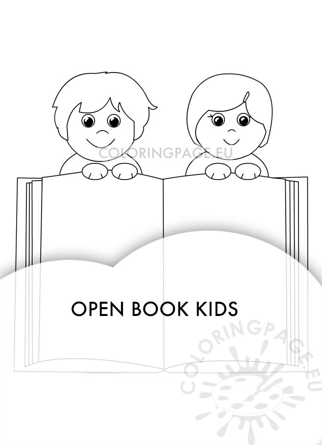 boy and girl open book